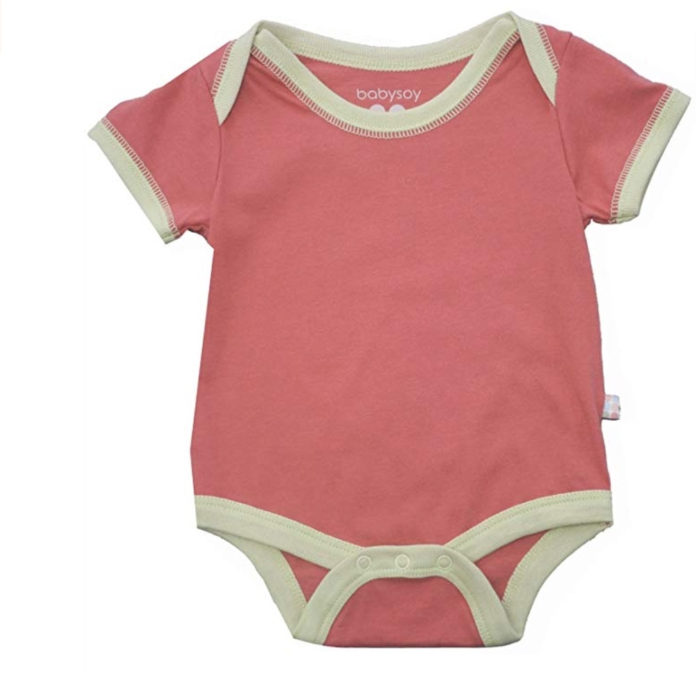 Baby Soy Baby Girls Short Sleeve Basic Bodysuit